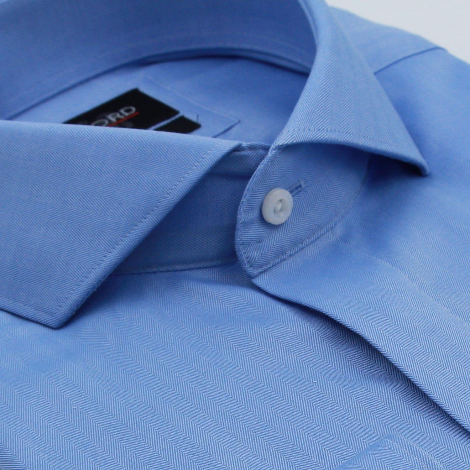 FOCIL Black & Sky Blue Formal Wear Combo Shirt for Men's (Pack of